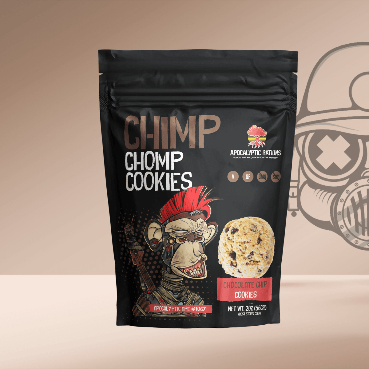 Chocolate Chip Cookies - Apocalyptic Ape #1067